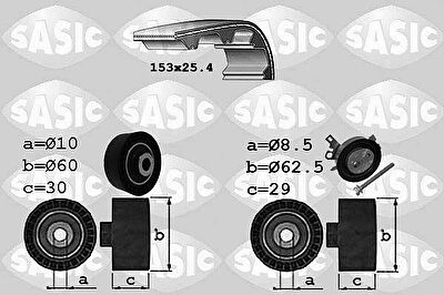 Sasic 1750029 комплект ремня грм на PEUGEOT 206 SW (2E/K)