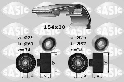 Sasic 1750037 комплект ремня грм на OPEL MOVANO Combi (J9)