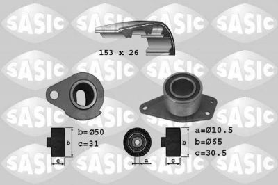 Sasic 1754020 комплект ремня грм на RENAULT LAGUNA I (B56_, 556_)
