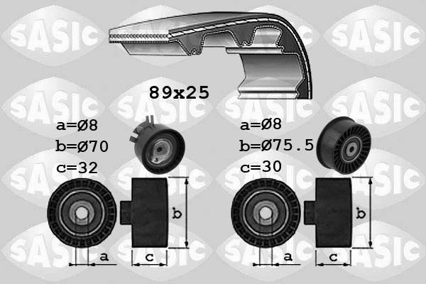 Sasic 1754023 комплект ремня грм на OPEL VIVARO c бортовой платформой/ходовая часть (E7)