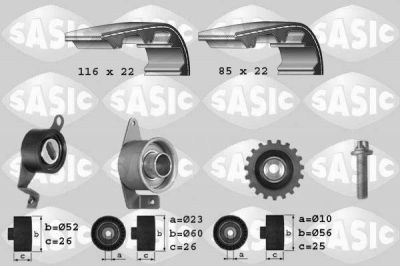 Sasic 1756011 комплект ремня грм на FORD ESCORT VII седан (GAL, AFL)