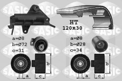 Sasic 1756019 комплект ремня грм на VW GOLF IV (1J1)