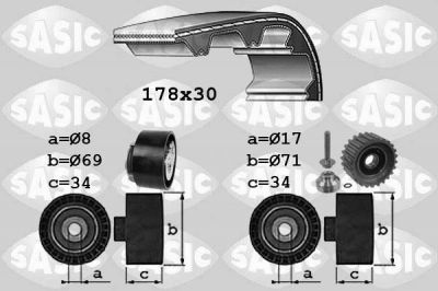 Sasic 1756022 комплект ремня грм на IVECO DAILY IV фургон/универсал