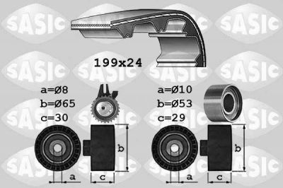 Sasic 1756028 комплект ремня грм на OPEL ASTRA H GTC (L08)