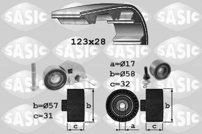 Sasic 1756030 комплект ремня грм на HYUNDAI SANTA FE II (CM)