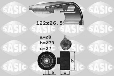 Sasic 1756041 комплект ремня грм на VW LT 28-46 II фургон (2DA, 2DD, 2DH)