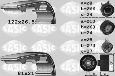 Sasic 1756043 комплект ремня грм на VW LT 28-46 II c бортовой платформой/ходовая часть (2DC, 2DF, 2