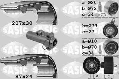 Sasic 1756048 комплект ремня грм на VW PASSAT Variant (3B6)