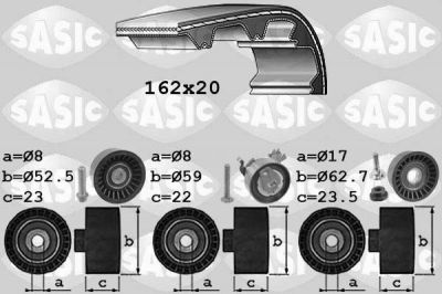 Sasic 1756064 комплект ремня грм на OPEL ASTRA G универсал (F35_)