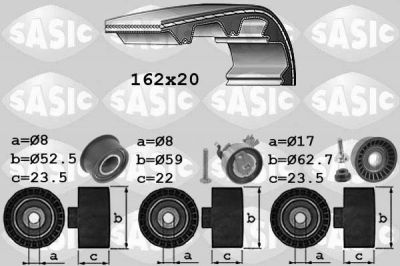 Sasic 1756065 комплект ремня грм на OPEL ASTRA G универсал (F35_)