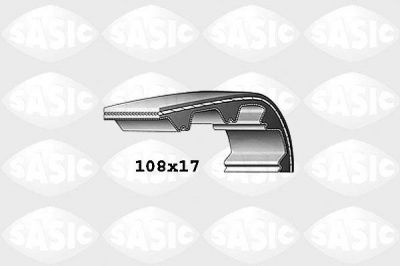 Sasic 1760009 ремень грм на PEUGEOT 206 седан