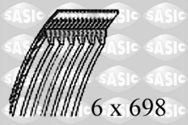 Sasic 1770062 поликлиновой ремень на PEUGEOT 306 (7B, N3, N5)