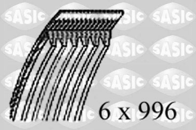 Sasic 1770075 поликлиновой ремень на SKODA FABIA седан (6Y3)