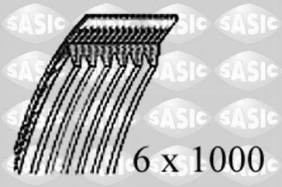 Sasic 1770076 поликлиновой ремень на PEUGEOT 407 (6D_)