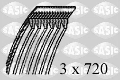 Sasic 1776005 поликлиновой ремень на FIAT PUNTO (176)