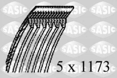 Sasic 1776041 поликлиновой ремень на FIAT PUNTO (188)