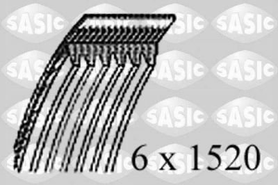 Sasic 1776072 поликлиновой ремень на FORD FOCUS II седан (DA_)