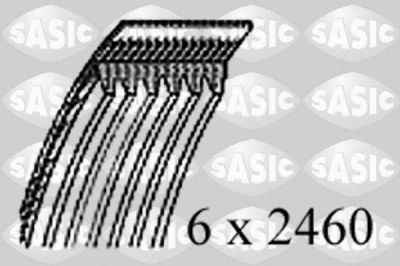 Sasic 1776089 поликлиновой ремень на AUDI A6 Allroad (4FH, C6)