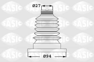 SASIC Комплект пыльника ШРУСа внутр.Audi 100/A2/A3//Skoda Fabia/Octavia l//VW Golf lll,lV/Lupo/Polo 99- (1K0498201B, 1906001)