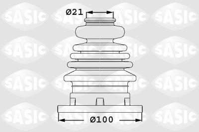 Sasic 1906002 комплект пылника, приводной вал на SKODA OCTAVIA Combi (1U5)