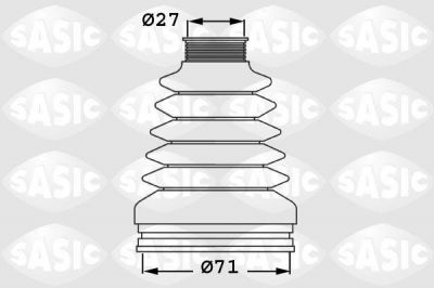 SASIC Комплект пыльника внутреннего ШРУСа AUDI A3/SKODA OCTAVIA/VW CADDY/G5/PASSAT/TOURAN 1.4>2.3 98> (1J0498201J, 1906032)