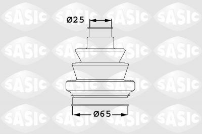 SASIC к-кт пыльника ШРУСа внутр. Opel Astra/Zafira 1.6-2.0/1.7TD 91-05 (0374429, 1906035)