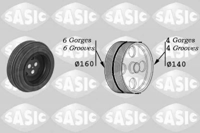 SASIC Шкив ремня агрегатов Ducato (Дукато) (250) PSA Boxer(Боксер),Jumper(Дж (2150028)