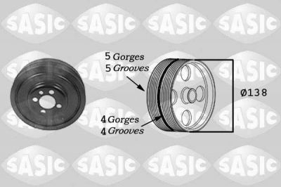 Sasic 2156001 ременный шкив, коленчатый вал на VW PASSAT Variant (3B6)