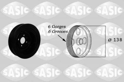Sasic 2156003 ременный шкив, коленчатый вал на VW LUPO (6X1, 6E1)