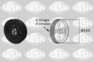 Sasic 2156033 ременный шкив, коленчатый вал на FORD MONDEO III седан (B4Y)