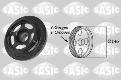 Sasic 2156059 ременный шкив, коленчатый вал на MERCEDES-BENZ C-CLASS купе (CL203)
