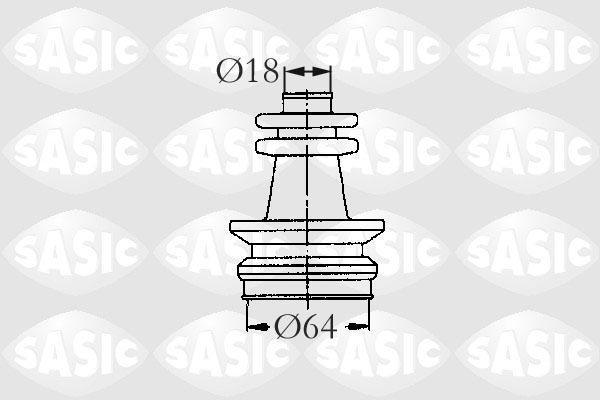 Sasic 2873653 комплект пылника, приводной вал на PEUGEOT 309 II (3C, 3A)