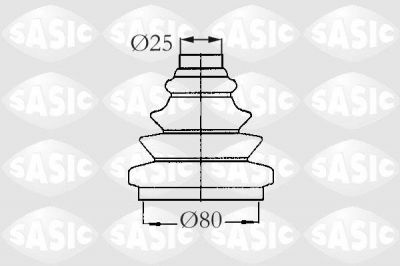 SASIC Пыльник ШРУСа CITROEN EVASION 1.9 TD/2,0TD 06/1994- 07/2002 329301 (329301, 2933013)