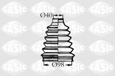 SASIC Пыльник ШРУСа CITROEN C4/C5/PEUGEOT 406/407 2.2D/3.0 01- нар. (329302, 2933023)