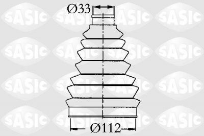 SASIC Пыльник ШРУСа CITROEN JUMPER/FIAT DUCATO/PEUGEOT BOXER 94-06 нар. (3293A2, 2933073)