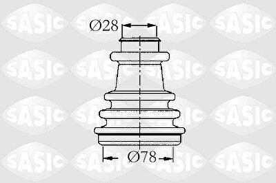 Sasic 2933733 Пыльник ШРУСа RENAULT 19/21/MEGANE 1.4-2.0 86- нар.