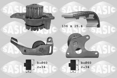 Sasic 3900001 водяной насос + комплект зубчатого ремня на PEUGEOT 405 II Break (4E)