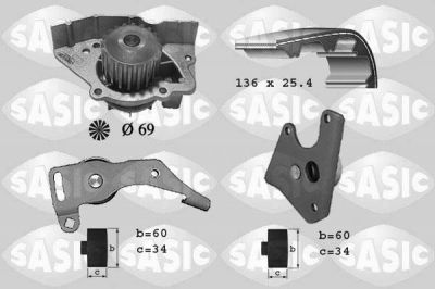 Sasic 3900004 водяной насос + комплект зубчатого ремня на PEUGEOT 406 Break (8E/F)