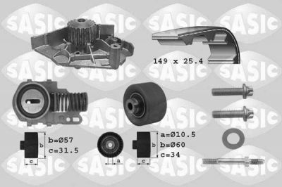 Sasic 3900005 водяной насос + комплект зубчатого ремня на PEUGEOT 605 (6B)