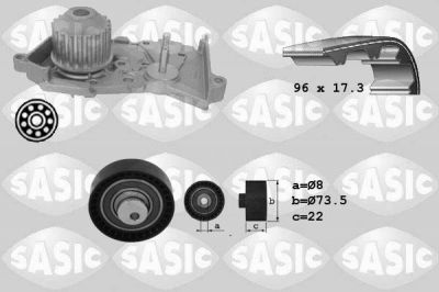 Sasic 3904026 водяной насос + комплект зубчатого ремня на DACIA DOKKER