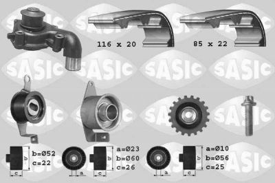 Sasic 3906013 водяной насос + комплект зубчатого ремня на FORD ESCORT VII седан (GAL, AFL)