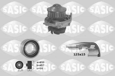 Sasic 3906018 водяной насос + комплект зубчатого ремня на FIAT PANDA (141A_)