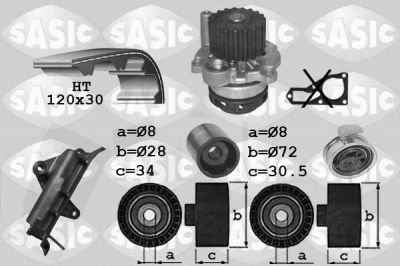 Sasic 3906023 водяной насос + комплект зубчатого ремня на VW PASSAT Variant (3B6)