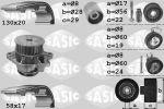 Sasic 3906061 водяной насос + комплект зубчатого ремня на VW GOLF IV (1J1)