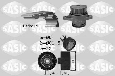 Sasic 3906065 водяной насос + комплект зубчатого ремня на VW POLO CLASSIC (6KV2)