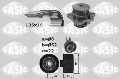 Sasic 3906088 водяной насос + комплект зубчатого ремня на VW POLO CLASSIC (6KV2)