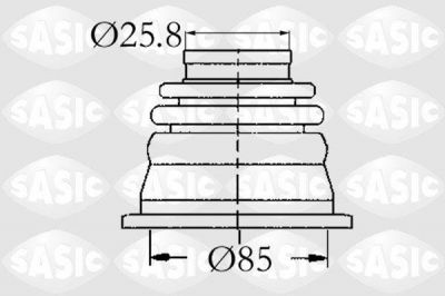 SASIC Комплект пыльника ШРУСа внутреннего RENAULT R11/R19/CLIO/MEGANE/KANGOO 1.4-2.0 83-05 (7701470567, 4003408)