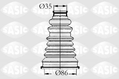 Sasic 4003432 комплект пылника, приводной вал на RENAULT LOGAN I универсал (KS_)