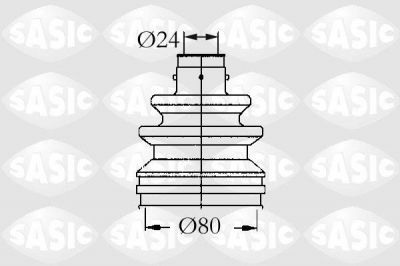 Sasic 4003448 комплект пылника, приводной вал на RENAULT ESPACE I (J11_)