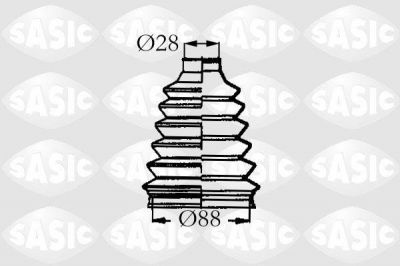 SASIC Комплект пыльника ШРУСа RENAULT MEGANE I 2.0 16V 01/1996- (7701469021, 4003455)
